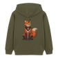 Tokyo Devil Kinder Hoodie FOXINATOR Oni-Fuchs | Bio-Baumwolle - Khaki