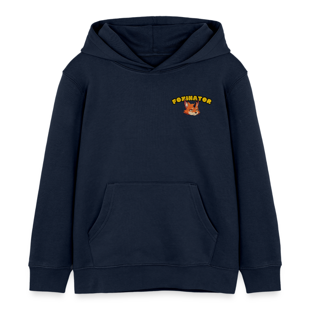 Tokyo Devil Kinder Hoodie FOXINATOR Oni-Fuchs | Bio-Baumwolle - Navy