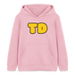 TD Logo Kinder Bio-Hoodie | Tokyo Devil - Hellrosa