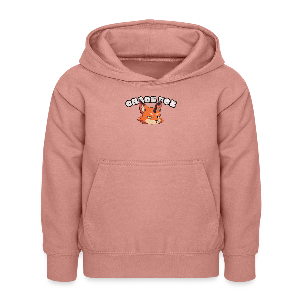 Tokyo Devil Teen Streetwear Kuschel-Hoodie | Chaos Fox - Altrosa