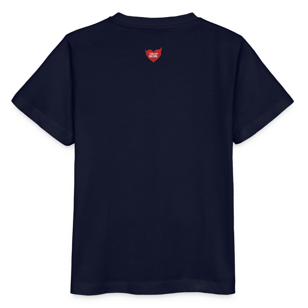 Tokyo Devil Kids T-Shirt Chaos Fox | Organic Cotton - Navy