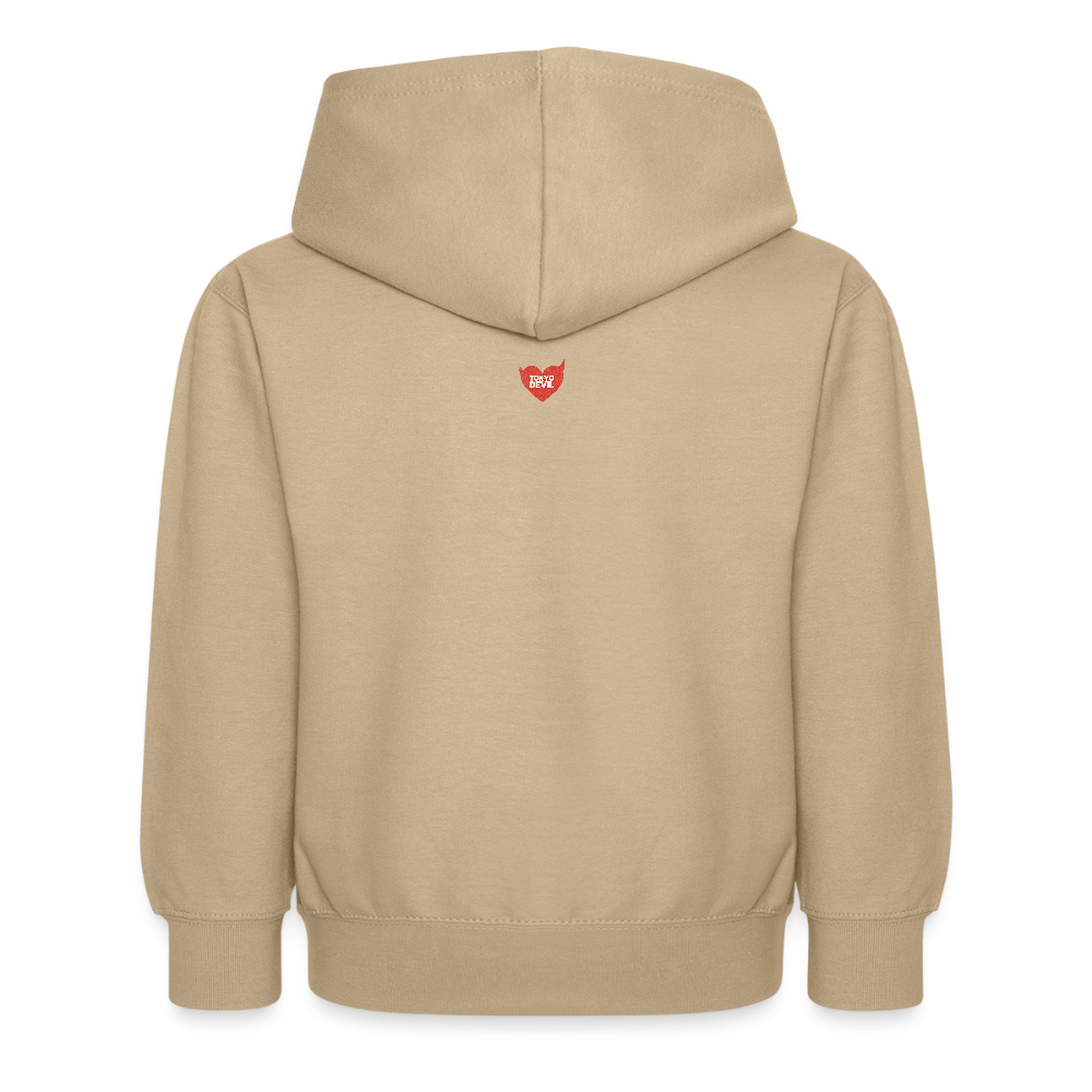 Tokyo Devil Teen Streetwear Kuschel-Hoodie | Lil` Devils Pink Coralblue - Sand