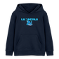 Tokyo Devil Kinder Hoodie LIL`DEVILS Oni-Fuchs Coral | Bio-Baumwolle - Navy