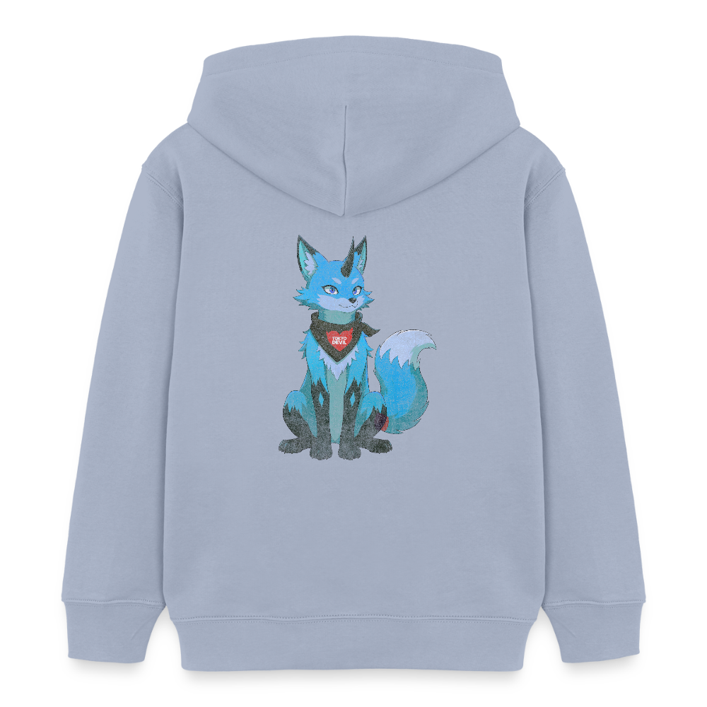 Tokyo Devil Kinder Hoodie LIL`DEVILS Oni-Fuchs Coral | Bio-Baumwolle - Lavendel-Violett