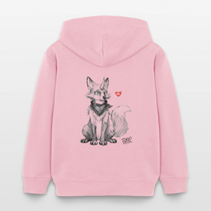 LIL`FOX Oni-Fuchs Kinder Bio-Hoodie | Tokyo Devil - Hellrosa