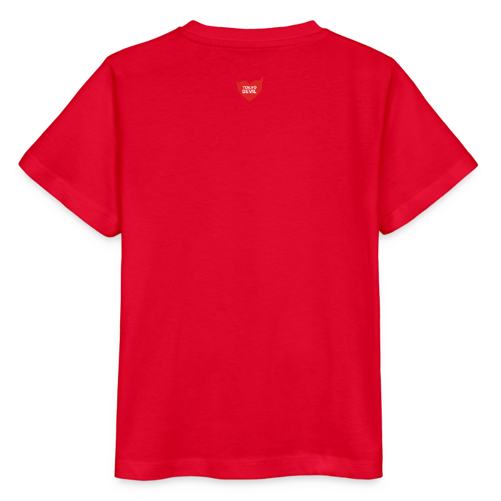 Tokyo Devil Kinder T-Shirt FOXINATOR Oni-Fuchs | Organic Cotton - Rot