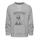 LIL’ DEVILS Oni Fuchs Skizze Kinder Pullover | Tokyo Devil - Grau meliert