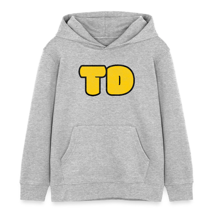 TD Logo Kinder Bio-Hoodie | Tokyo Devil - Grau meliert