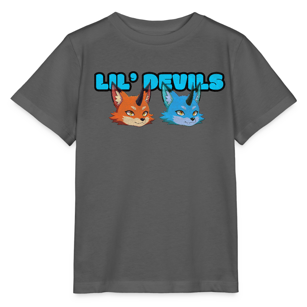 Tokyo Devil Kinder T-Shirt | LIL’ DEVILS Print + Oni-Motive - Anthrazit