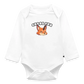 Tokyo Devil Baby Bio-Langarm-Body Organic Cotton | Streetwear Mini Edition - Weiß