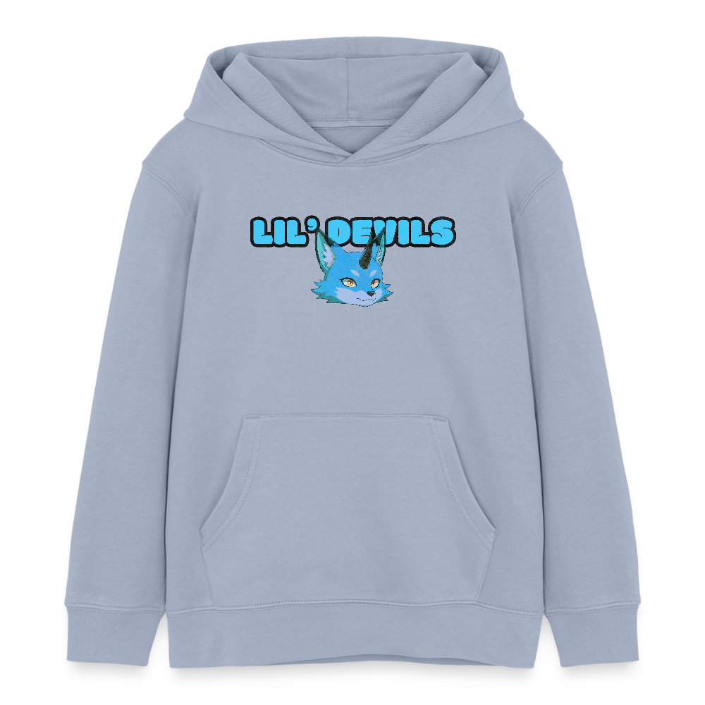 Tokyo Devil Kinder Hoodie LIL`DEVILS Oni-Fuchs Coral | Bio-Baumwolle - Lavendel-Violett