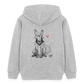 LIL`FOX Oni-Fuchs Kinder Bio-Hoodie | Tokyo Devil - Grau meliert