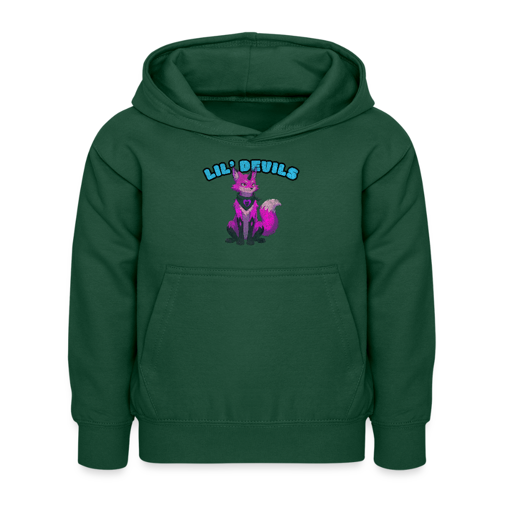Tokyo Devil Teen Streetwear Kuschel-Hoodie | Lil` Devils Pink Coralblue - Flaschengrün