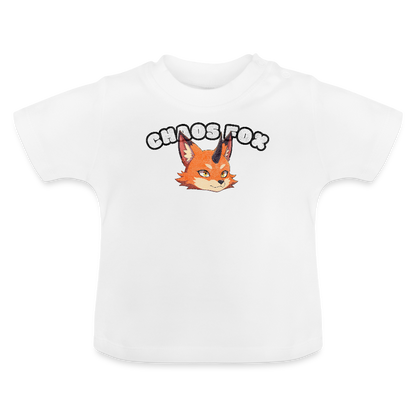 Tokyo Devil Baby T-Shirt Mini Tee | 100% Baumwolle | Mit Druckknöpfen - Weiß