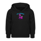Tokyo Devil Teen Streetwear Kuschel-Hoodie | Lil` Devils Pink Coralblue - Schwarz
