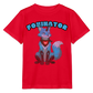 Tokyo Devil Kinder T-Shirt Foxinator Coralblue | Organic Cotton - Rot