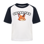 Tokyo Devil Kinder Baseball T-Shirt Chaos Fox | Streetwear Kids - Weiß/Navy
