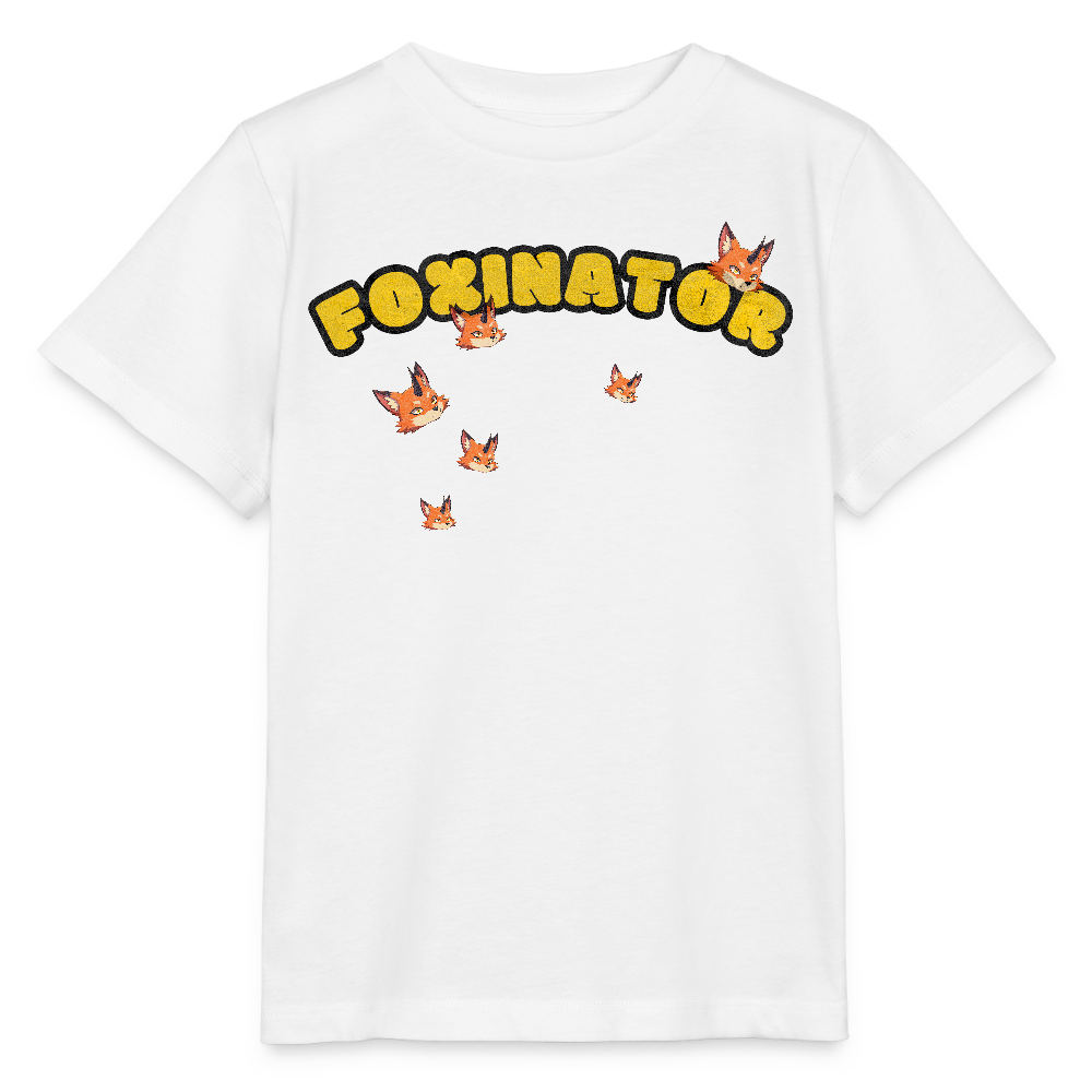 Tokyo Devil Kinder T-Shirt FOXINATOR Oni-Fuchs | Organic Cotton - Weiß