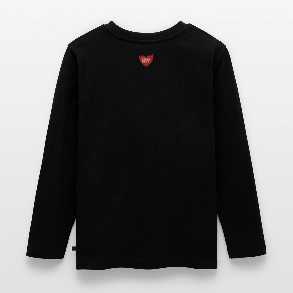 Tokyo Devil Langarmshirt | Foxinator 4 Oni-Füchsen | Unisex - Schwarz
