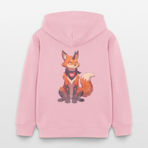 Tokyo Devil Kinder Hoodie FOXINATOR Oni-Fuchs | Bio-Baumwolle - Hellrosa