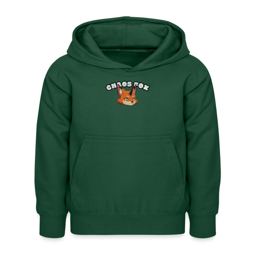 Tokyo Devil Teen Streetwear Kuschel-Hoodie | Chaos Fox - Flaschengrün