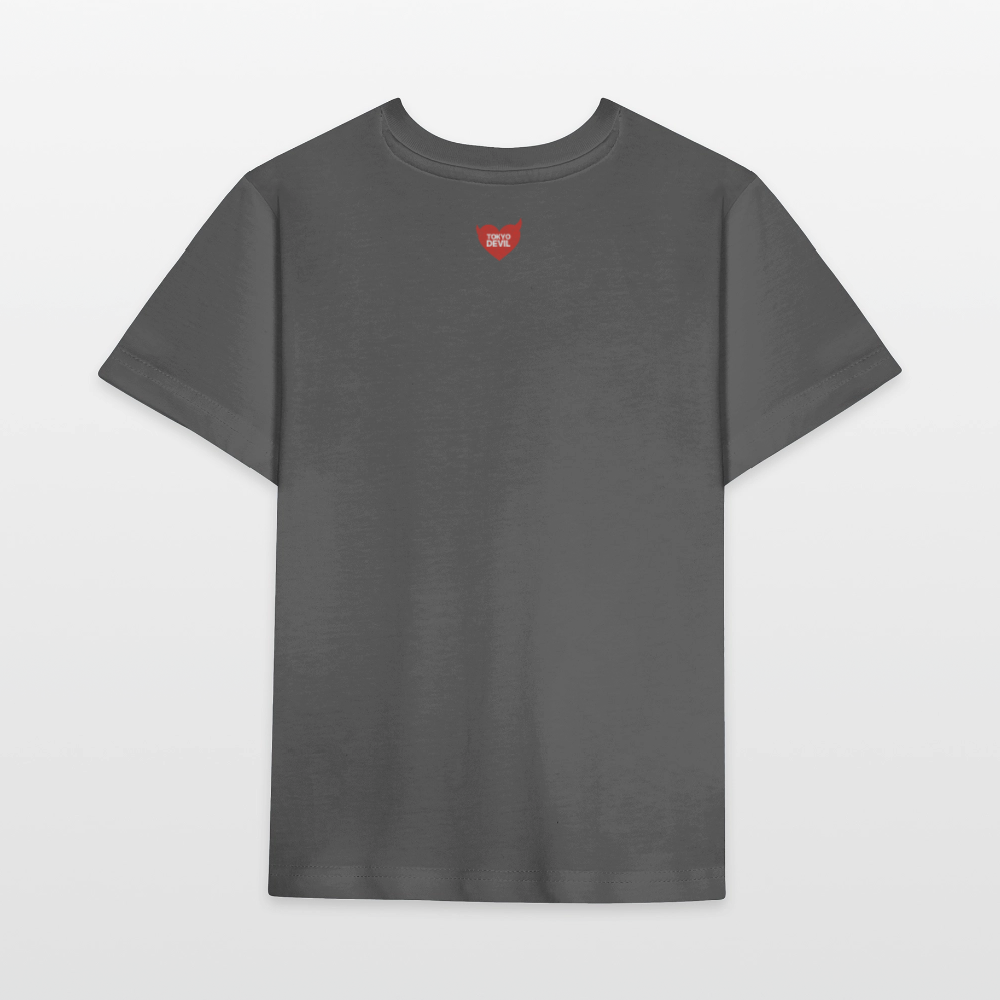 Tokyo Devil Kinder T-Shirt | LIL’ DEVILS Print + Oni-Motive - Anthrazit
