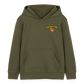 Tokyo Devil Kinder Hoodie FOXINATOR Oni-Fuchs | Bio-Baumwolle - Khaki