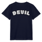 Tokyo Devil Kinder T-Shirt | DEVIL Print - Navy
