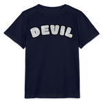 Tokyo Devil Kinder T-Shirt | DEVIL Print - Navy