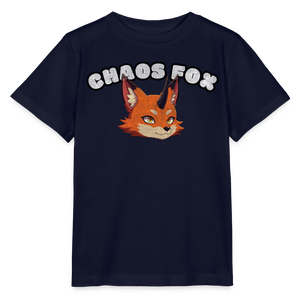 Tokyo Devil Kids T-Shirt Chaos Fox | Organic Cotton - Navy
