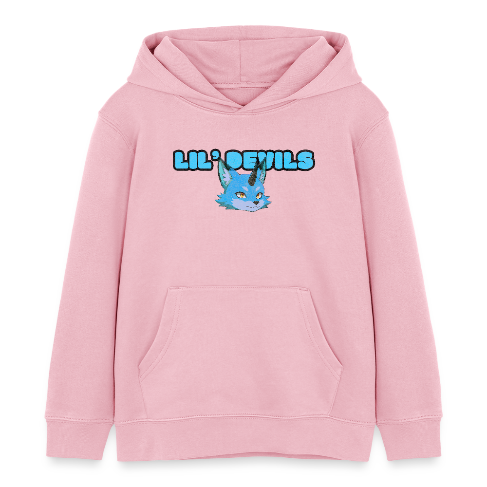 Tokyo Devil Kinder Hoodie LIL`DEVILS Oni-Fuchs Coral | Bio-Baumwolle - Hellrosa