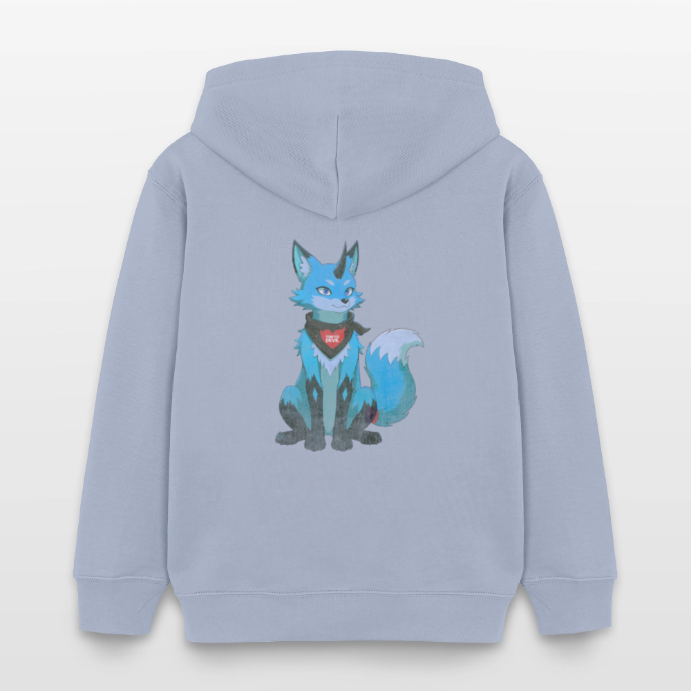 Tokyo Devil Kinder Hoodie LIL`DEVILS Oni-Fuchs Coral | Bio-Baumwolle - Lavendel-Violett