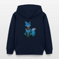 Tokyo Devil Kinder Hoodie LIL`DEVILS Oni-Fuchs Coral | Bio-Baumwolle - Navy