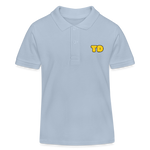 Kinder Bio-Poloshirt mit „TD“ | Tokyo Devil - sky Blue