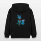Tokyo Devil Kinder Hoodie LIL`DEVILS Oni-Fuchs Coral | Bio-Baumwolle - Schwarz