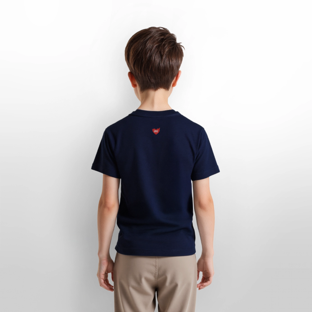 Tokyo Devil Kids T-Shirt Chaos Fox | Organic Cotton - Navy