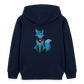 Tokyo Devil Kinder Hoodie LIL`DEVILS Oni-Fuchs Coral | Bio-Baumwolle - Navy
