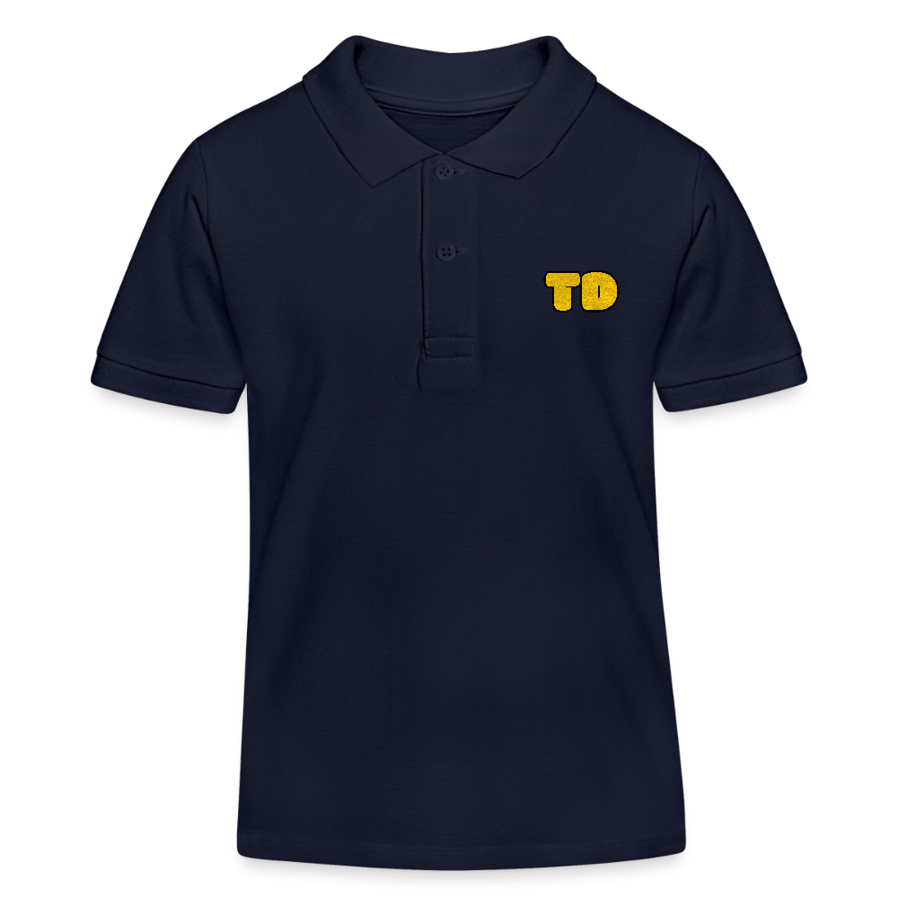 Kinder Bio-Poloshirt mit „TD“ | Tokyo Devil - Navy