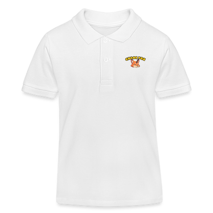 CHAOS FOX Kinder Bio-Poloshirt | Tokyo Devil - Weiß