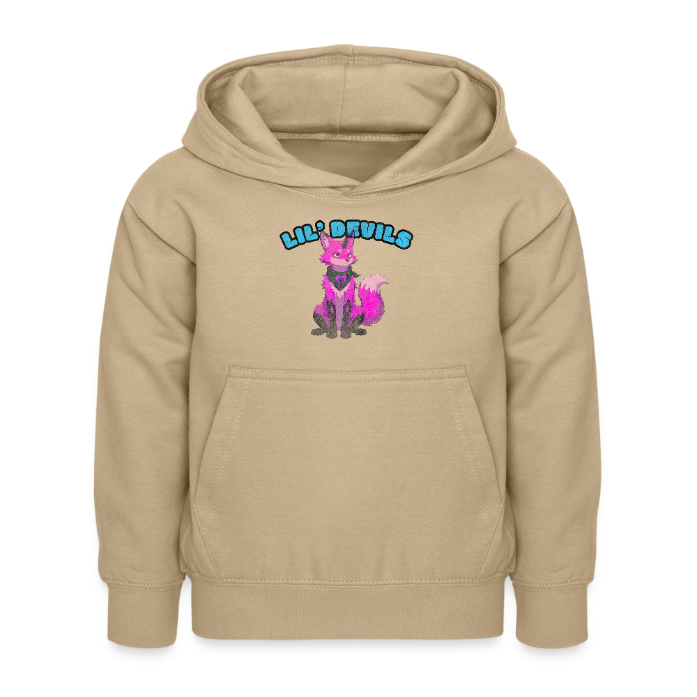 Tokyo Devil Teen Streetwear Kuschel-Hoodie | Lil` Devils Pink Coralblue - Sand