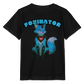 Tokyo Devil Kinder T-Shirt Foxinator Coralblue | Organic Cotton - Schwarz