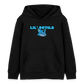 Tokyo Devil Kinder Hoodie LIL`DEVILS Oni-Fuchs Coral | Bio-Baumwolle - Schwarz