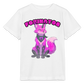 Tokyo Devil Kinder T-Shirt Foxinator Pink | Organic Cotton - Weiß