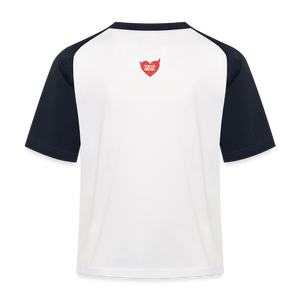 Tokyo Devil Kinder Baseball T-Shirt Chaos Fox | Streetwear Kids - Weiß/Navy