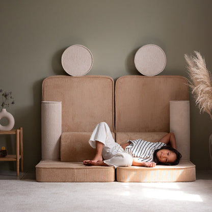 Design Spielsofa 9-tlg. für Kinder Breitcord | wigiwama