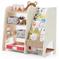 2 in 1 Montessori-Regal für Bücher und Spielzeug