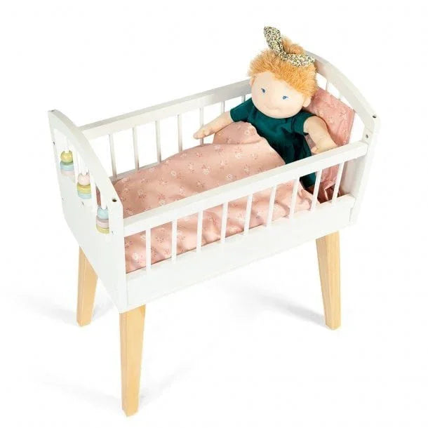 byASTRUP® Puppenbett aus Holz – für Puppen bis 50 cm