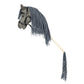 Hobbypferd offenes Maul grau