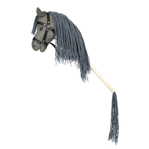 Hobbypferd offenes Maul grau
