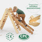 4 in 1 Montessori Klettergerüst Set: Kletterdreieck, Rutsche, Kletterbogen etc.